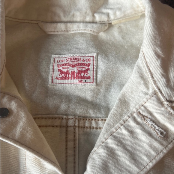 Levi's Cream Denim jumpsuit size small - Picture 5 of 7